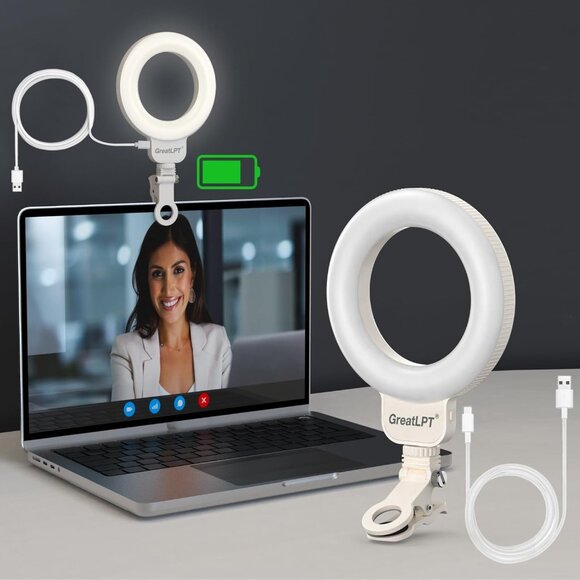 Rechargeable LED Selfie Ring Light Portable Clip-On - Picture 2 of 9